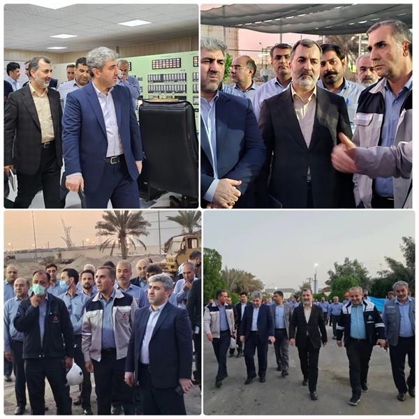 دکتر افقهی سرپرست هلدینگ تاپیکو و هیات همراه از پتروشیمی فارابی بازدید نمود.